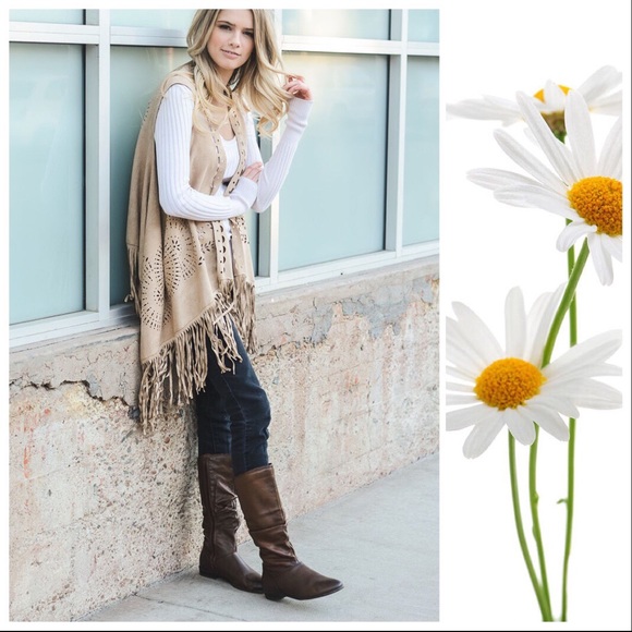 Bohemian Suede Joplin Fringe Vest - Picture 3 of 8